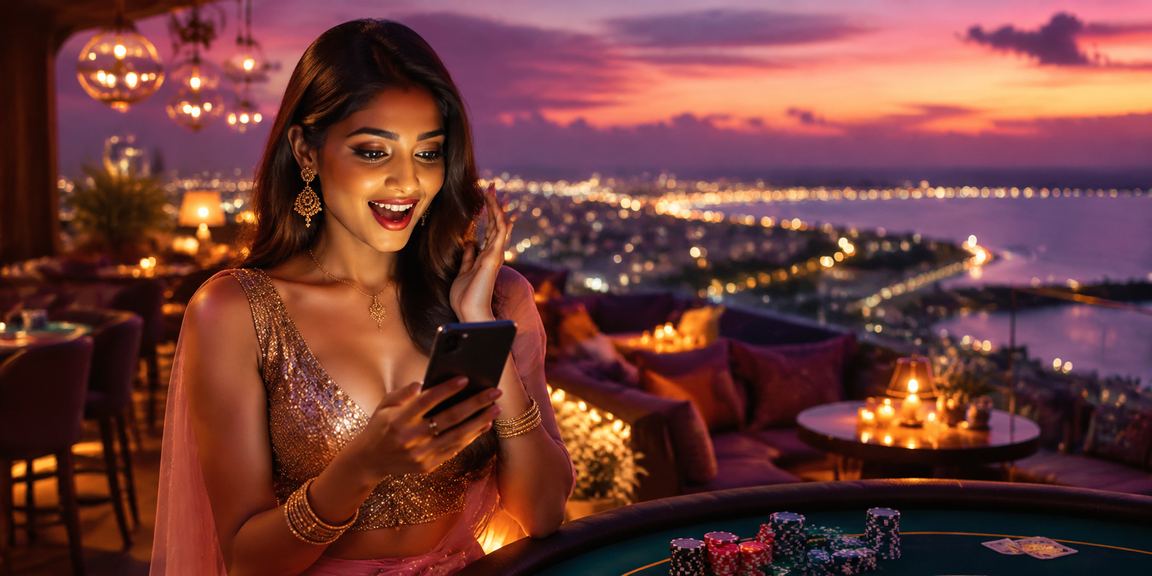 Mobile betting app usage on Goa beach